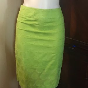 🆕 YS USA Green Midi Skirt with Circle Design-Sm
